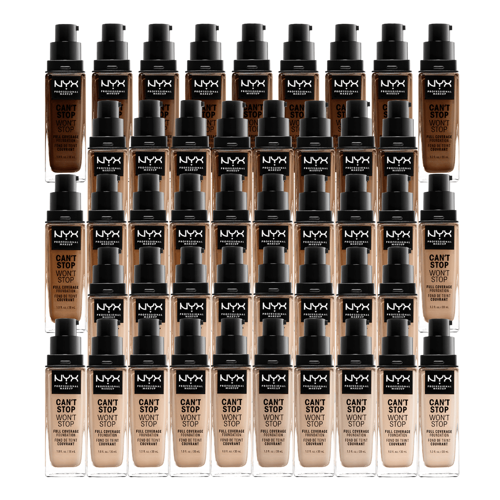 NYX Professional Makeup Can't Stop Won't Stop 24hr Full Coverage Liquid Foundation, Matte Finish, Waterproof, Golden