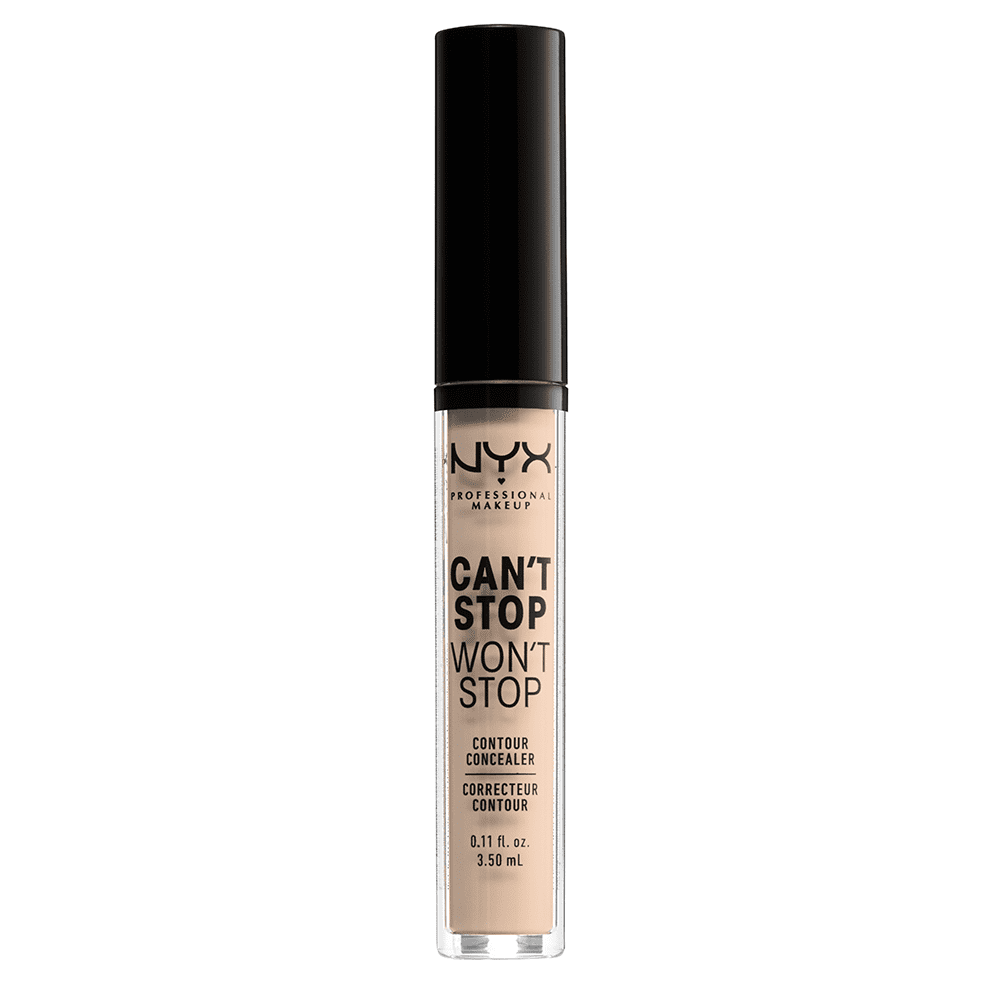NYX Professional Makeup Can't Stop Won't Stop Full Coverage Concealer, 24Hr Matte Finish, Alabaster, 0.11 fl oz