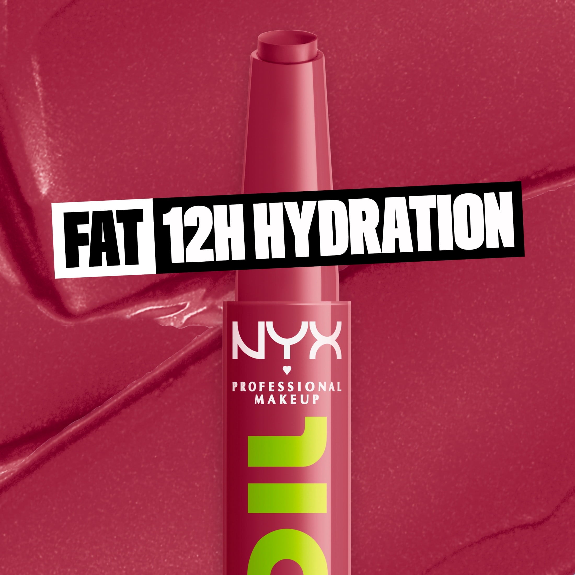 NYX Professional Makeup Fat Oil Slick Click Hydrating Tinted Lip Gloss with Lightweight Hydration, In The Drafts, 0.07 oz