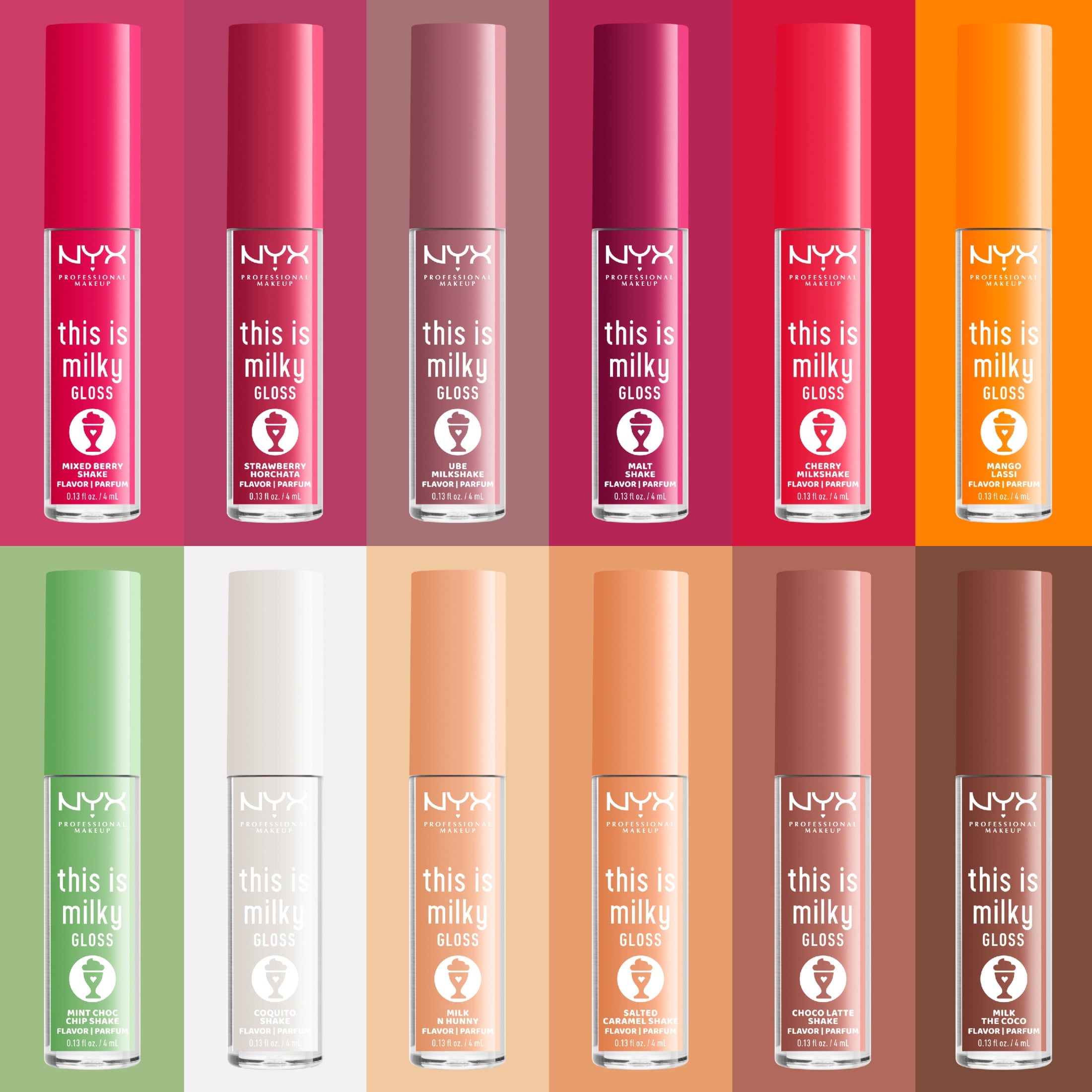 NYX Professional Makeup This Is Milky Gloss, Lip Gloss with 12 Hr Hydration, Salted Caramel Shake