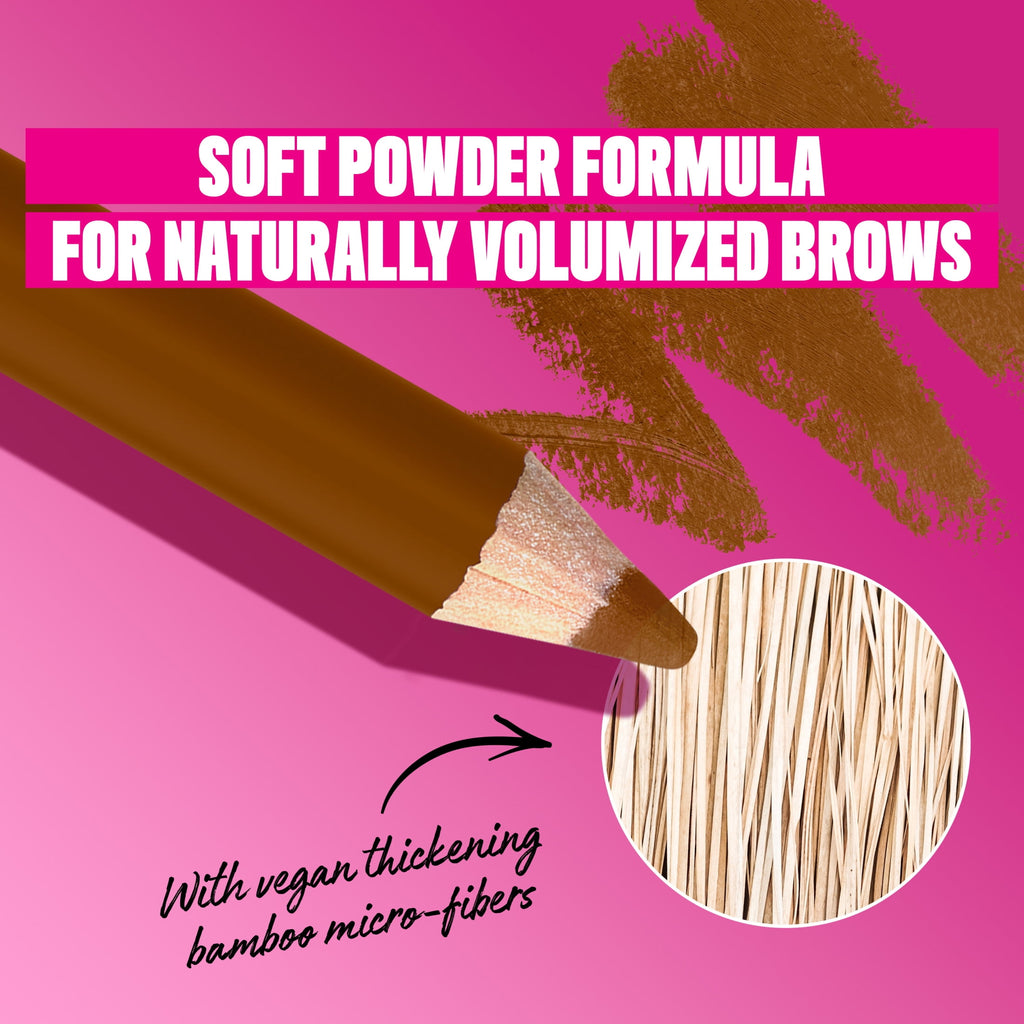 NYX Professional Makeup  Powder Louder, Brow Pencil, Auburn, 1 Count, Auburn, 0.04 oz