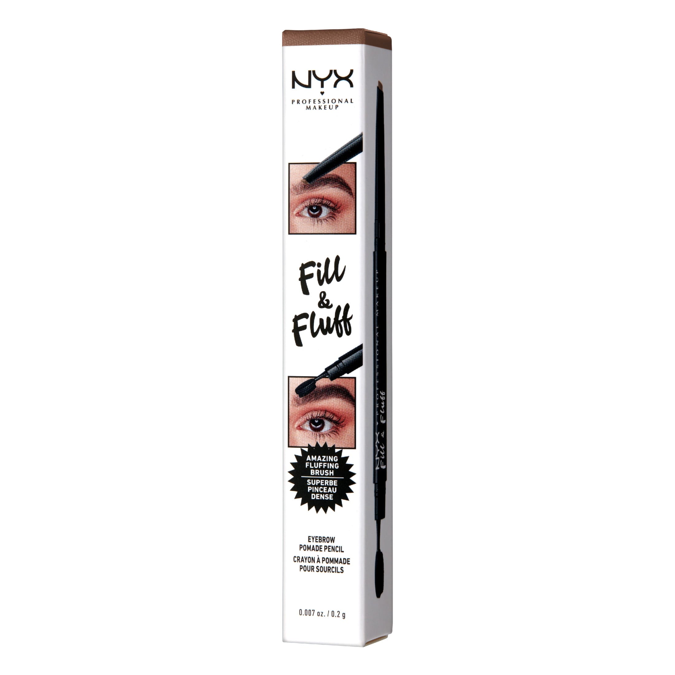 NYX Professional Makeup Fill & Fluff Eyebrow Pomade Pencil, Auburn, 0.523 oz