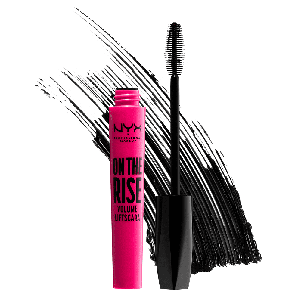 NYX Professional Makeup On The Rise Liftscara Volumizing Mascara, Clean and Vegan formula, Black, 0.33 fl oz