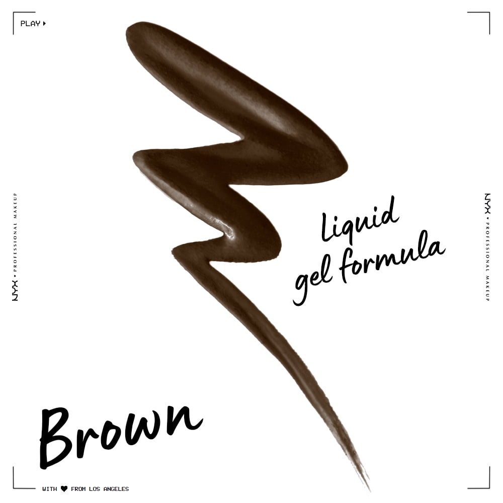 NYX Professional Makeup Epic Wear Liquid Liner, Long-Lasting Waterproof Liquid Eyeliner, Brown