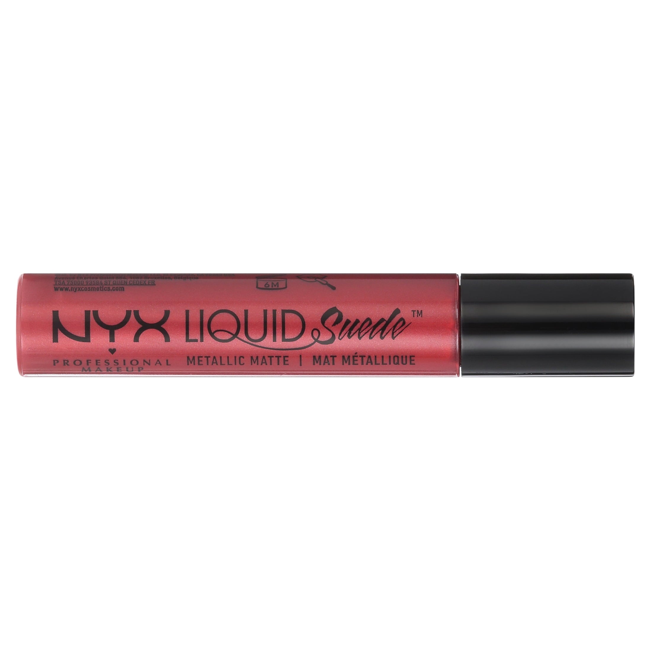 NYX Professional Makeup Liquid Suede Metallic Matte Cream Lipstick, Acme