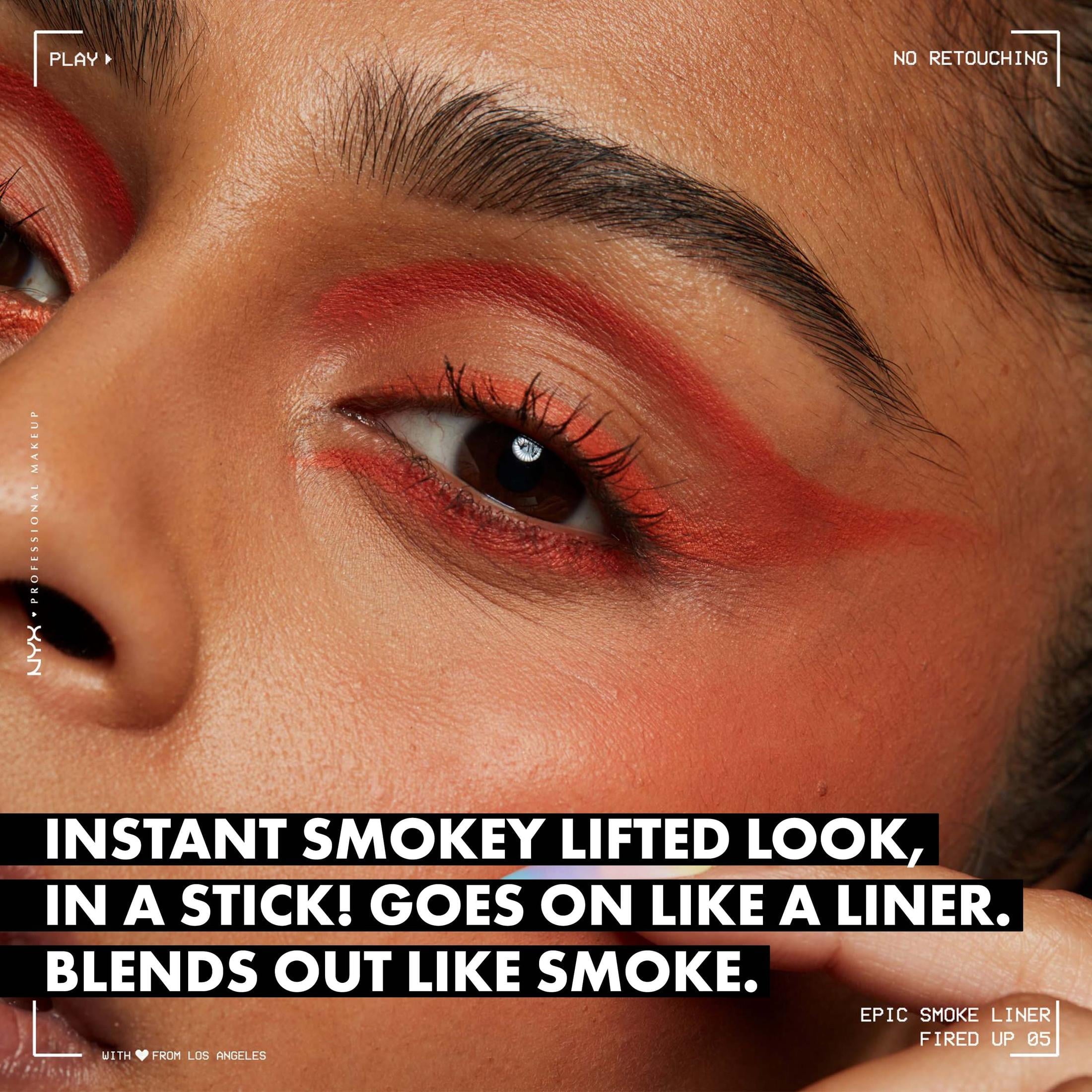 NYX Professional Makeup Epic Smoke Liner, Vegan Smokey Eyeliner, Black Smoke