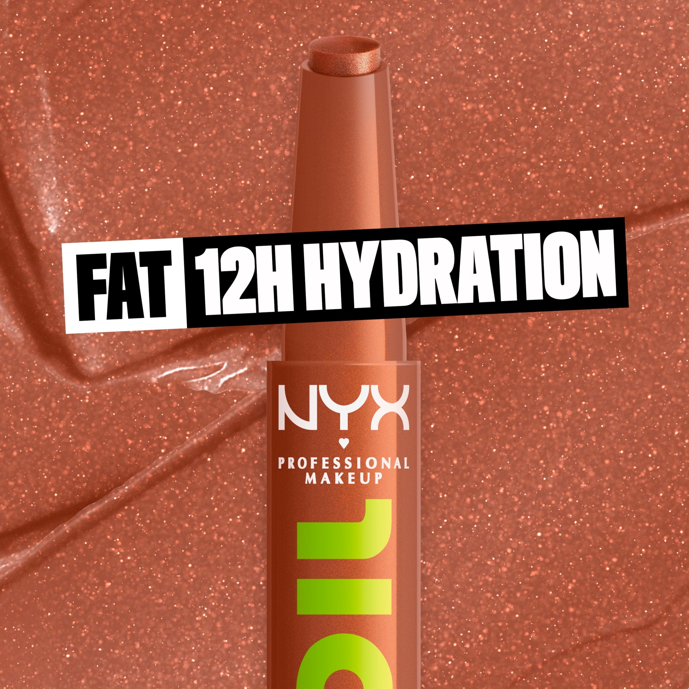 NYX Professional Makeup Fat Oil Slick Click Hydrating Tinted Lip Gloss with Lightweight Hydration, Feedworthy, 0.07 oz
