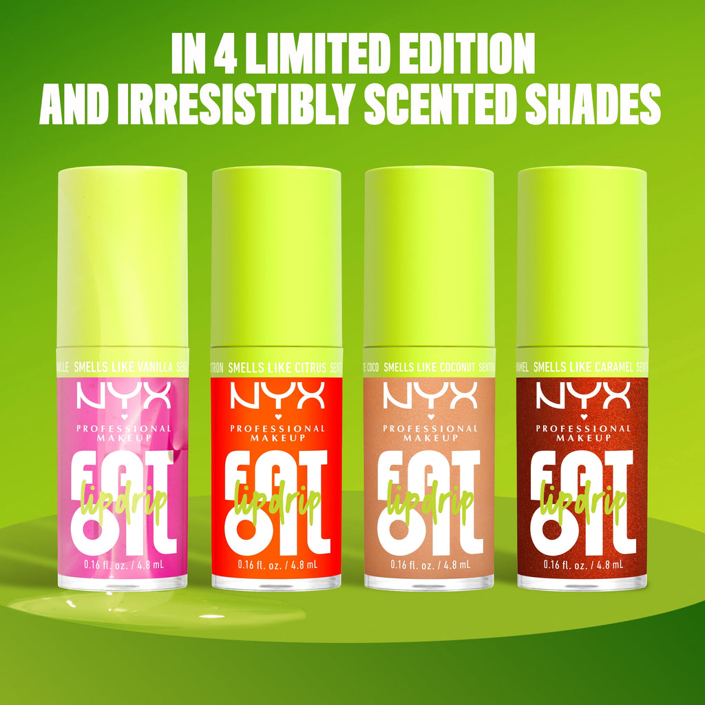 NYX Professional Makeup Fat Oil Lip Drip Hydrating Lip Gloss And Lip Oil, Suga Baddie, 0.16 Fl Oz